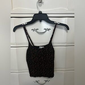 Floral Hollister Spaghetti Strap Tank Top Size Small